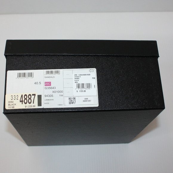 Chanel 20C Black Leather CC Chain Wicker Platform Wedge Sandal EU 40.5 / US 10.5 - Picture 11 of 11